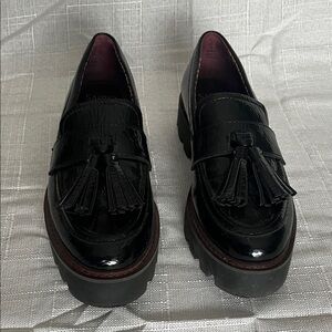 SARTO By Franco Sarto Black Tassel Loafers